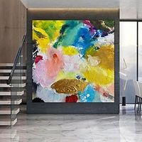 Handmade Oil Painting Canvas Wall Art Decoration Modern Abstract for Home Decor Rolled Frameless Unstretched Painting Lightinthebox