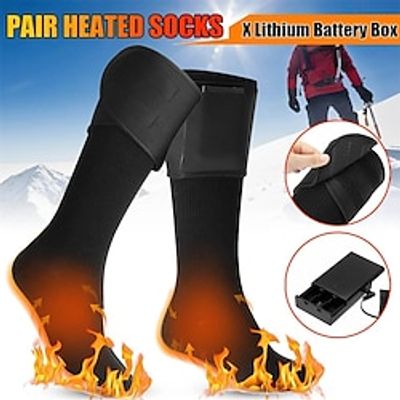 Thicken Warmer Socks Electric Heated Socks Battery For Women Men Winter Outdoor Skiing Cycling Sport Heated Socks miniinthebox