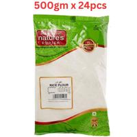 Natures Choice Rice Flour, 500 gm Pack Of 24 (UAE Delivery Only)