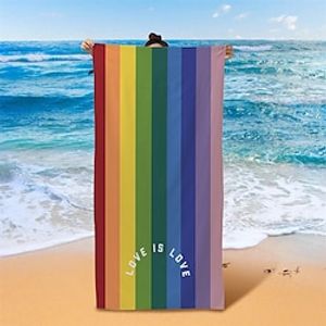 Rainbow LGBT Pattern Beach Towel Beach Blanket Bath Towel for Adults and Kids,Compact Sand Free Swim Pool Blanket for Outdoor Traveling on Vacation Beach Accessories Lightinthebox