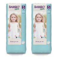 Bambo Nature Eco-Friendly Diaper Size 5, 12-18kg,Value Pack of 2 - 88 diapers Tall Pack