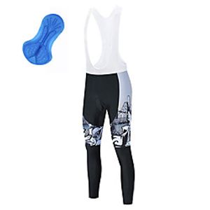 21Grams Men's Cycling Bib Tights Bike Bib Tights Quick Dry Moisture Wicking Sports 3D Grey Mountain Bike MTB Road Bike Cycling Clothing Apparel Bike Wear  Athleisure Lightinthebox