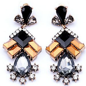 Women's Synthetic Tanzanite Crystal Drop Earrings Dangle Earrings Hanging Earrings Drop Ladies Elegant Fashion Crystal Imitation Diamond Earrings Jewelry Rainbow For Daily Going out miniinthebox