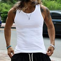 Men's Tank Top Vest Top Undershirt Sleeveless Shirt Plain Crew Neck Street Vacation Sleeveless Clothing Apparel Fashion Designer Basic Lightinthebox