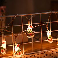 Christmas Fairy String Lights Christmas Snowman Christmas Tree Battery Powered String Lights 3M-20LEDs 1.5M-10LEDs Christmas Family Party Garden Decoration miniinthebox - thumbnail