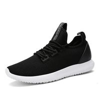 Men Mesh Fabric Breathable Light Running Shoes Lace Up Casual Sneakers