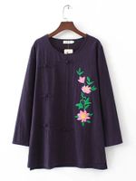 Chinese Button Embroidery Shirts