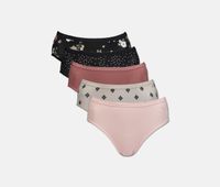 Womens 5 Pack My Favorite Everyday Panty  Black Combo - thumbnail