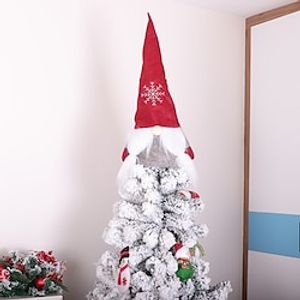 Face Less Doll for The Elderly in Winter Holiday Decoration Christmas Tree Topper  Red Decoration Event Planner Organizer for Work miniinthebox