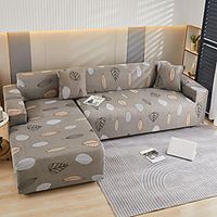 Romance Sofa Cover 1-Piece Couch Cover Fit for 1-4 Seater L-shape Couch Soft Stretch Slipcover Spandex Jacquard Fabric Easy to Install(1 Free Cushion Cover) miniinthebox - thumbnail