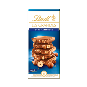 Lindt Les Grandes Milk Hazelnuts 150 Gm