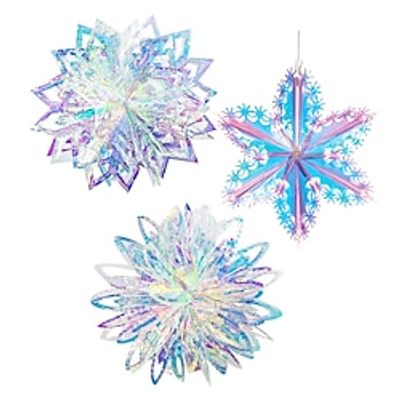 1pcs Valentine's Day Rainbow Film Hanging Decoration Valentine's Day Kindergarten Window Snowflake Christmas Tree Decorative Pendant. miniinthebox