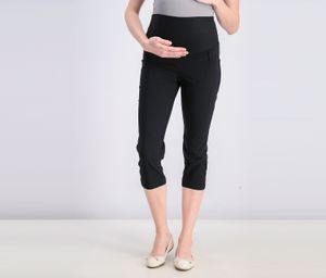 Womens Pull-On Maternity Pants  Black
