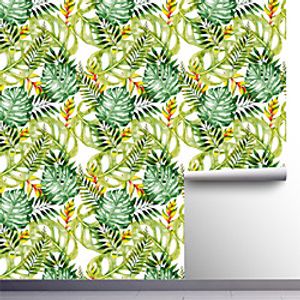 Floral Plants Cycle Color Home Decoration Comtemporary Vintage Wall Covering, PVC  Vinyl Material Self adhesive Wallpaper, Room Wallcovering Lightinthebox