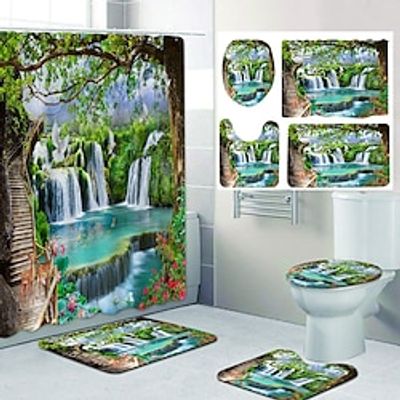 Bathroom Shower Curtains  Hooks Classic Polyester Cute miniinthebox