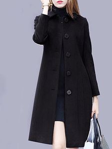 Woolen coat women's mid-length British style