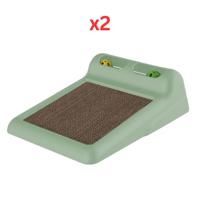 Georplast Flipper Cat Toy & Scratcher - Green (Pack Of 2) Georplast Flipper Cat Toy & Scratcher - Green (Pack Of 2)
