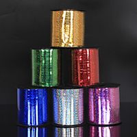 Wedding Room Holiday Decoration Arrangement Of Colorful Ribbons 250 Yards Laser Ribbons Tied Floating Air Ball Ropes miniinthebox - thumbnail
