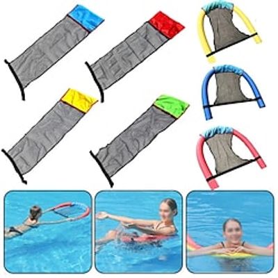 Pool Floats,Swimming Pool Mat Inflatable Floating Ring Hammock Water Pool Mattress Float Lounger Toys Swimming Pool Chair Swim Ring Bed,Inflatable for PoolCandy Lightinthebox