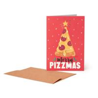 Legami Large Greeting Card (11.5 x 17cm) - Merry Pizzmas - thumbnail