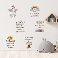 YOU WISH Children Inspirational Color English Proverbs Wall Sticker Living Room Bedroom Study Children's Room Can Remove Home Decoration Background Wall Sticker miniinthebox - thumbnail