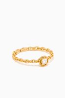 Salasil Ring with Diamond in 18kt Yellow Gold, Small Salasil Ring with Diamond in 18kt Yellow Gold, Small