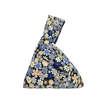 Women's Tote Canvas Daily Lightweight Flower Red Blue miniinthebox