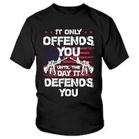 It Only Offends You Tee Men's Graphic Cotton T Shirt Sports Classic Shirt Short Sleeve Comfortable Tee Street Holiday Summer Fashion Designer Clothing Lightinthebox