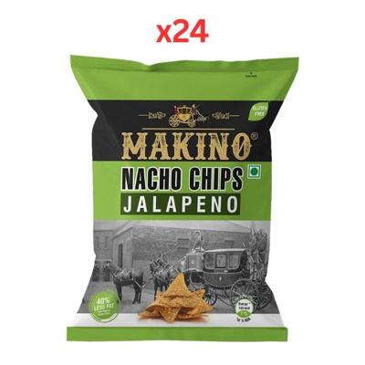 Makino Nacho Chips Jalapeno 60g (Pack Of 24)