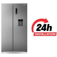 KROME 700L Side-by-Side Refrigerator | Water Dispenser | Multi Air Flow | LED Display | Inverter Compressor | Door Alarm | No Frost Cooling | Twist... - thumbnail