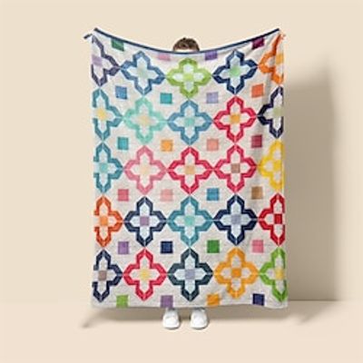 Brightly Quilt Pattern Super Soft Blanket,Novelty Flannel Throw Blankets Warm Printed All Seasons Room Decoration Gifts Home Decor Lightinthebox