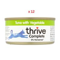 Thrive Complete Tuna with Vegetable Wet Cat Food 75g Pack Of 12