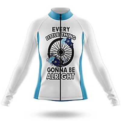 21Grams Women's Long Sleeve Cycling Jersey Spandex White Bike Top Mountain Bike MTB Road Bike Cycling Quick Dry Moisture Wicking Sports Clothing Apparel / Stretchy / Athleisure miniinthebox
