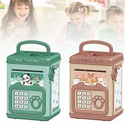 Piggy Bank Savings BankElectronic Fingerprint Password Kids Safe Box Gift for Kids Girls Boys miniinthebox