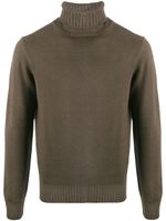 Dell'oglio Mastice ribbed roll-neck jumper - Brown