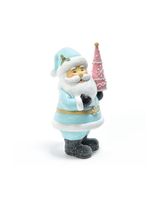 Mercury M Home Santa Claus In Resin 9.5 x 8.5 x 18 cm Blue