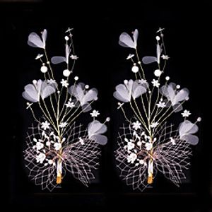 Kids' Baby Girls' Hair Accessories Lace Gauze Bow Hairpins Pearl Hair Accessories Children's Rhinestone Side Clips Girls Show Hair Accessories Lightinthebox