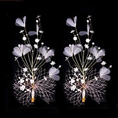 Kids' Baby Girls' Hair Accessories Lace Gauze Bow Hairpins Pearl Hair Accessories Children's Rhinestone Side Clips Girls Show Hair Accessories Lightinthebox