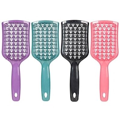 Unbrush Detangling Brush Tiktok, Unbrash Detangling Hair Brush Tiktok, Brush Paddle Detangling Brush For Dry Wet Hair, Unbrash Brush, The Unbrash Hairbrush, Scalp Massage Brush (4PCS) Lightinthebox