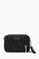 Medium Ginny Crossbody Bag in Tweed & Leather - thumbnail