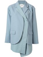 Goen.J overlay effect blazer - Blue