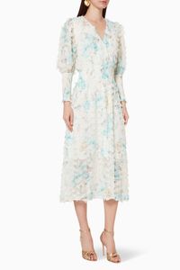 Nora Floral Applique Dress