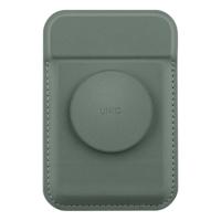 UNIQ Flixa Magnetic Card Holder And Pop-Out Grip-Stand - Lichen Green