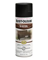 RustOleum Stops Rust Satin Black 12Oz