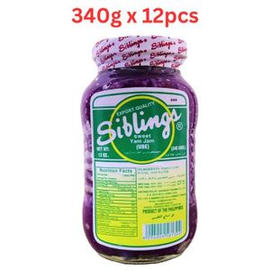 Siblings Sweet Yam Jam - 340 Gm Pack Of 12 (UAE Delivery Only)