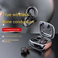 2023 NEW Bone Conduction Earphone Bluetooth 5.3 Ear Clip On Ear Earring Wireless Headphones Sports Headsets Ear Hook With Mic miniinthebox - thumbnail