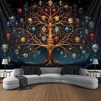 Life Of Tree Hanging Tapestry Wall Art Large Tapestry Mural Decor Photograph Backdrop Blanket Curtain Home Bedroom Living Room Decoration Lightinthebox - thumbnail