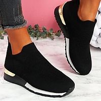 Women's Trainers Athletic Shoes Wedge Heel Round Toe Tissage Volant Solid Colored White Red Black miniinthebox Women's Trainers Athletic Shoes Wedge Heel Round Toe Tissage Volant Solid Colored White Red Black miniinthebox