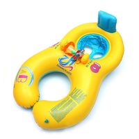 Parent-child Inflatable Swimming Ring Double Ring Kids Float Pool Toy - thumbnail