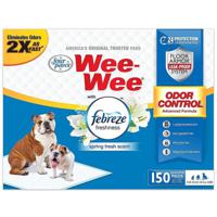 Four Paws Wee-Wee Odor Control Pads with Febreze Freshness 150 Ct Bulk Pack Box - thumbnail